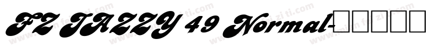 FZ JAZZY 49 Normal字体转换